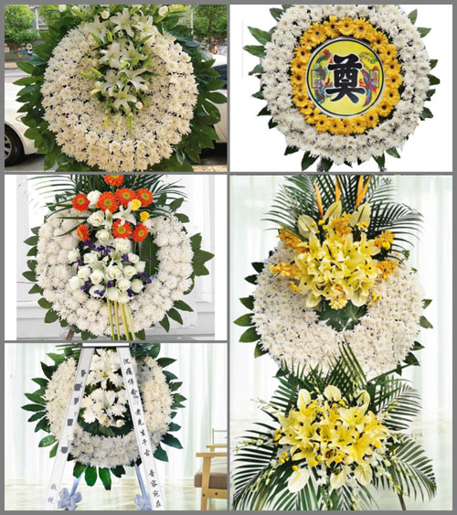 四川成都彭州市隆丰镇太尉村花圈速递
